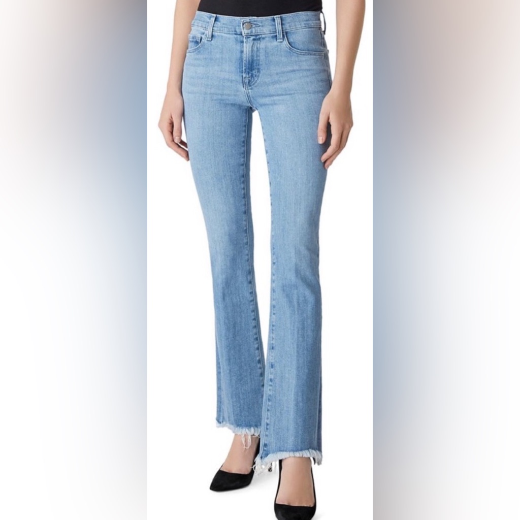 J Brand Womens Sallie Denim Light Wash Bootcut Jeans Sz 25 J Brand Womens Sallie Denim Light Wash Bootcut Jeans Sz 25